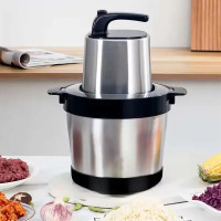 Металевий професійний подрібнювач Hoffmans HM-8875, 8 л, 4800 Вт високопродуктивний електричний комбайн